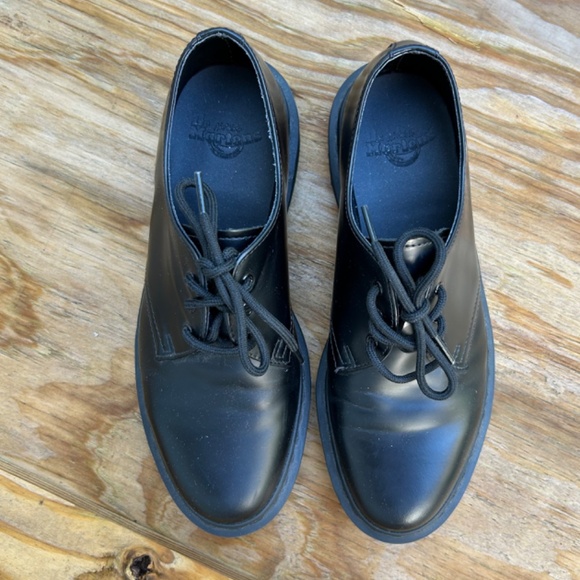 Dr. Martens 1461 Mono oxford shoes PRISTINE Mens' US 8 - Picture 2 of 5